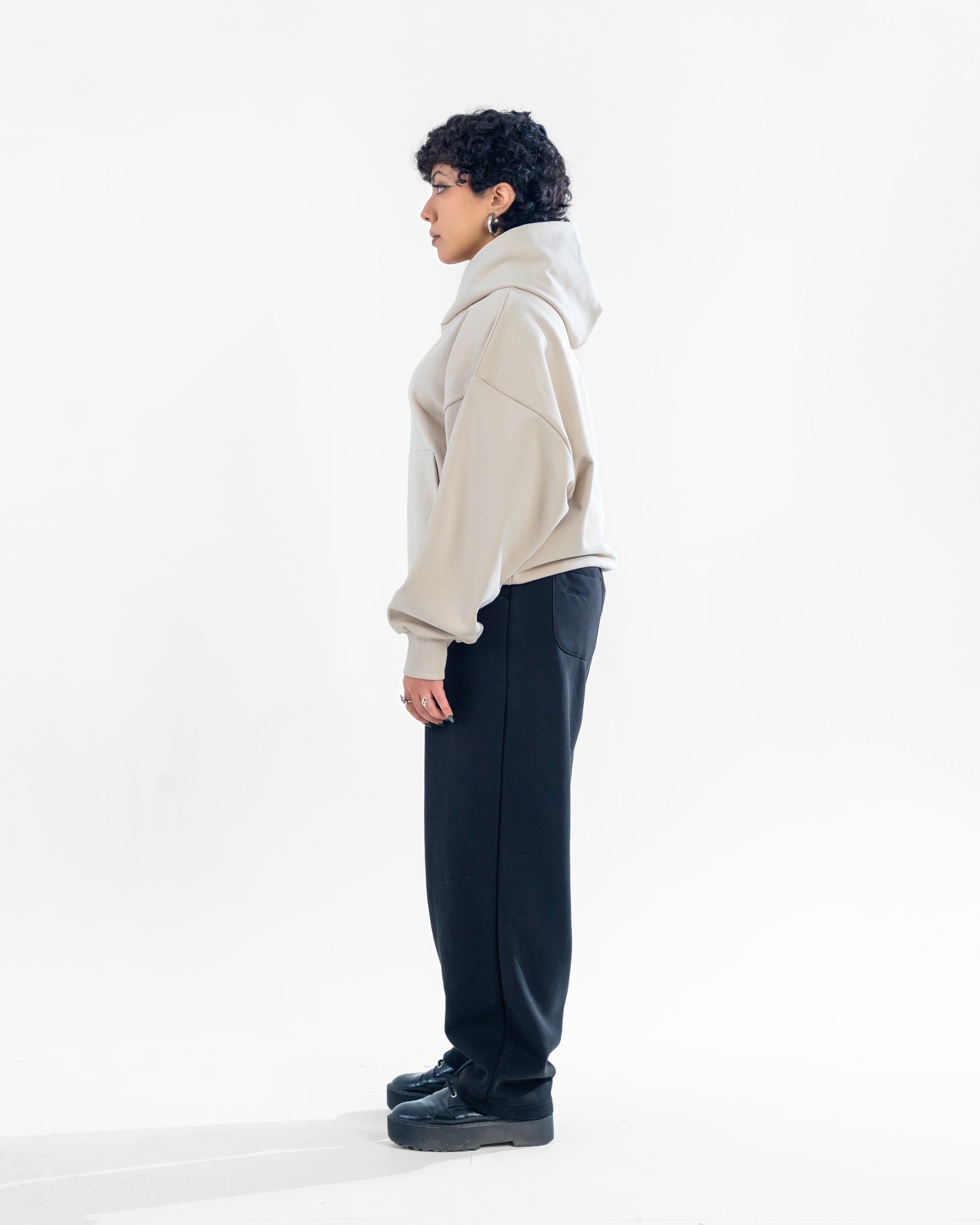 Oversized Hoodie Beige