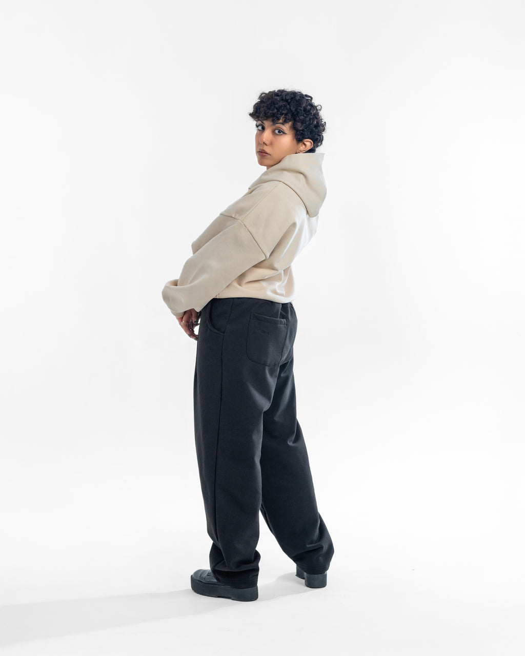 Oversized Hoodie Beige